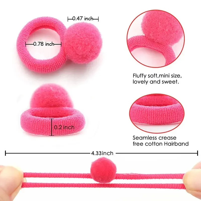 120 Piece Colourful Hair Accessories Set for Girls Bowknot Hair Bands Ponytail Holders and Elastic Rubber Bands for Kids