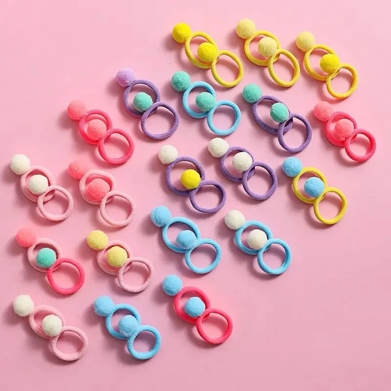 120 Piece Colourful Hair Accessories Set for Girls Bowknot Hair Bands Ponytail Holders and Elastic Rubber Bands for Kids