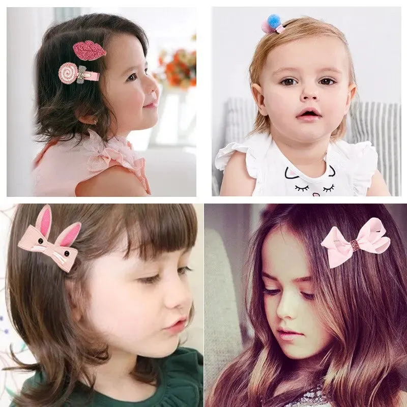 18 Piece Baby Hair Accessories Set Princess Headbands Barrettes and Gift Box for Girls