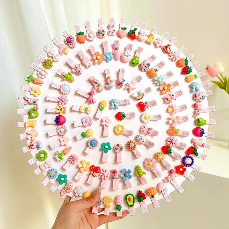 30pcs Set Cartoon Baby Hair Clips Accessories for Children