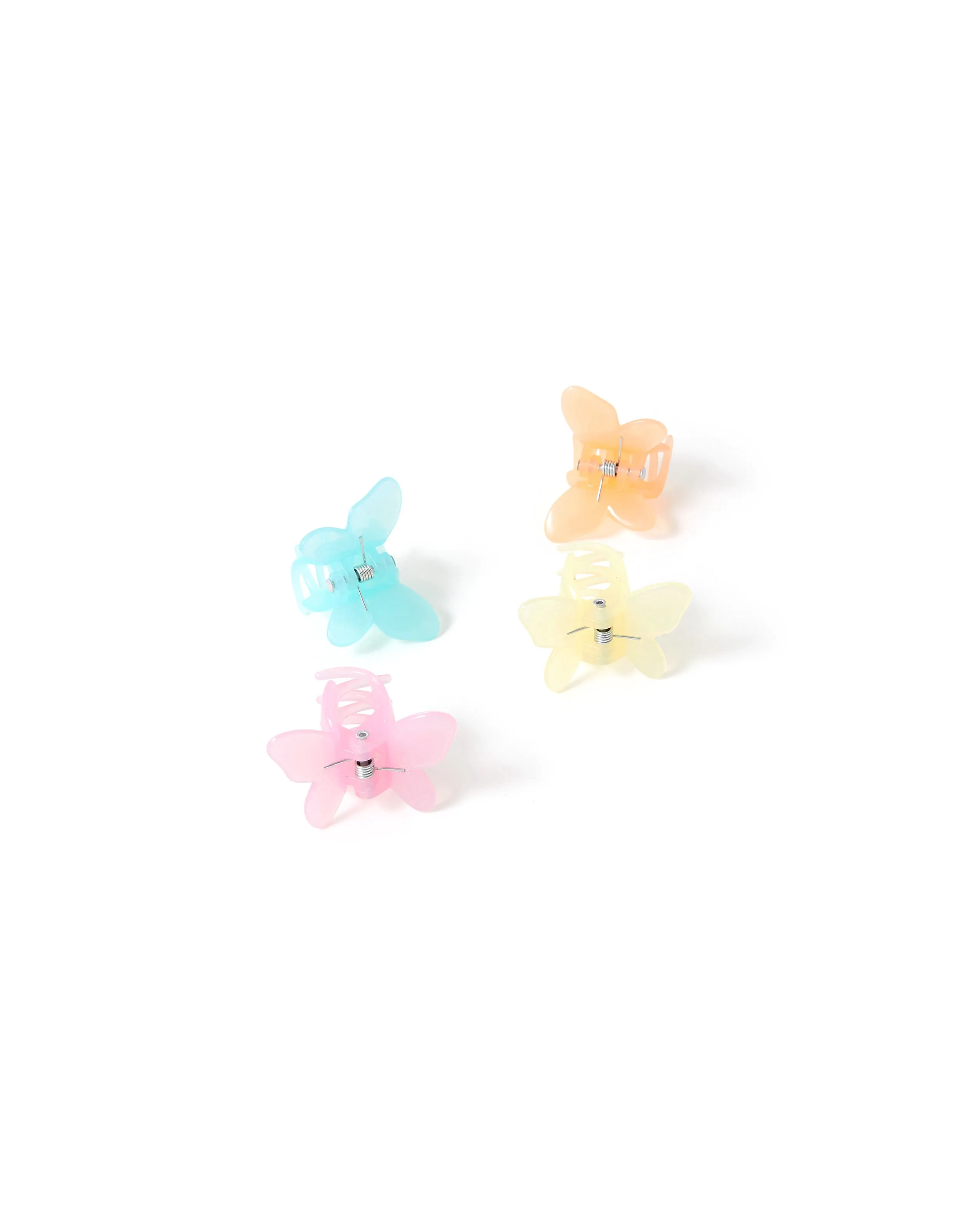 Accessorize Girl set of 4 Butterfly Hair Claw Clips