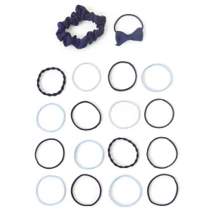 Accessorize London Girl's School Hair Pony Pack of 18