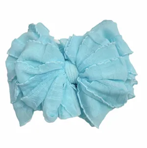 Baby Aqua Ruffled Headband