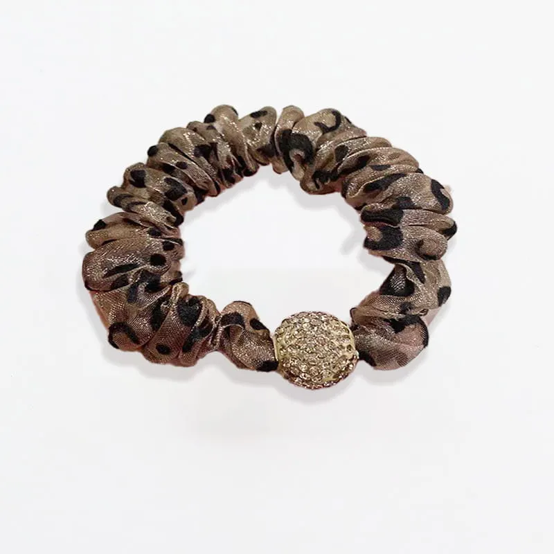 Elegant Rhinestone Mesh Hair Ties