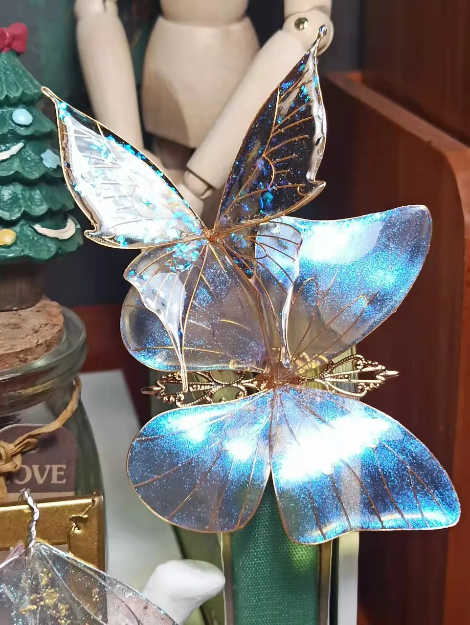 [Handmade] Pre-Order 2022 Version The Golden Butterfly Hairpins