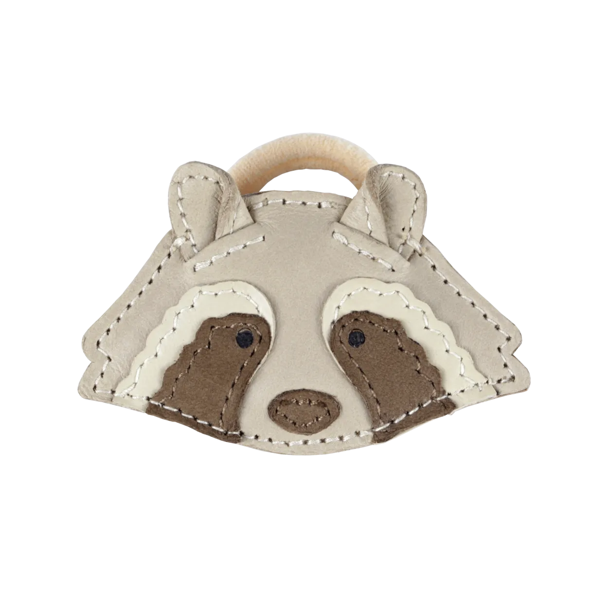 Josy Special Hair Tie | Raccoon | Ivory Classic Leather