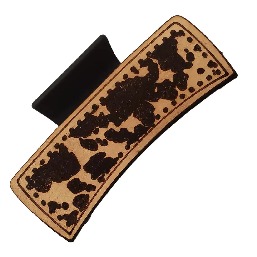 Maggie G Leather Claw Clips