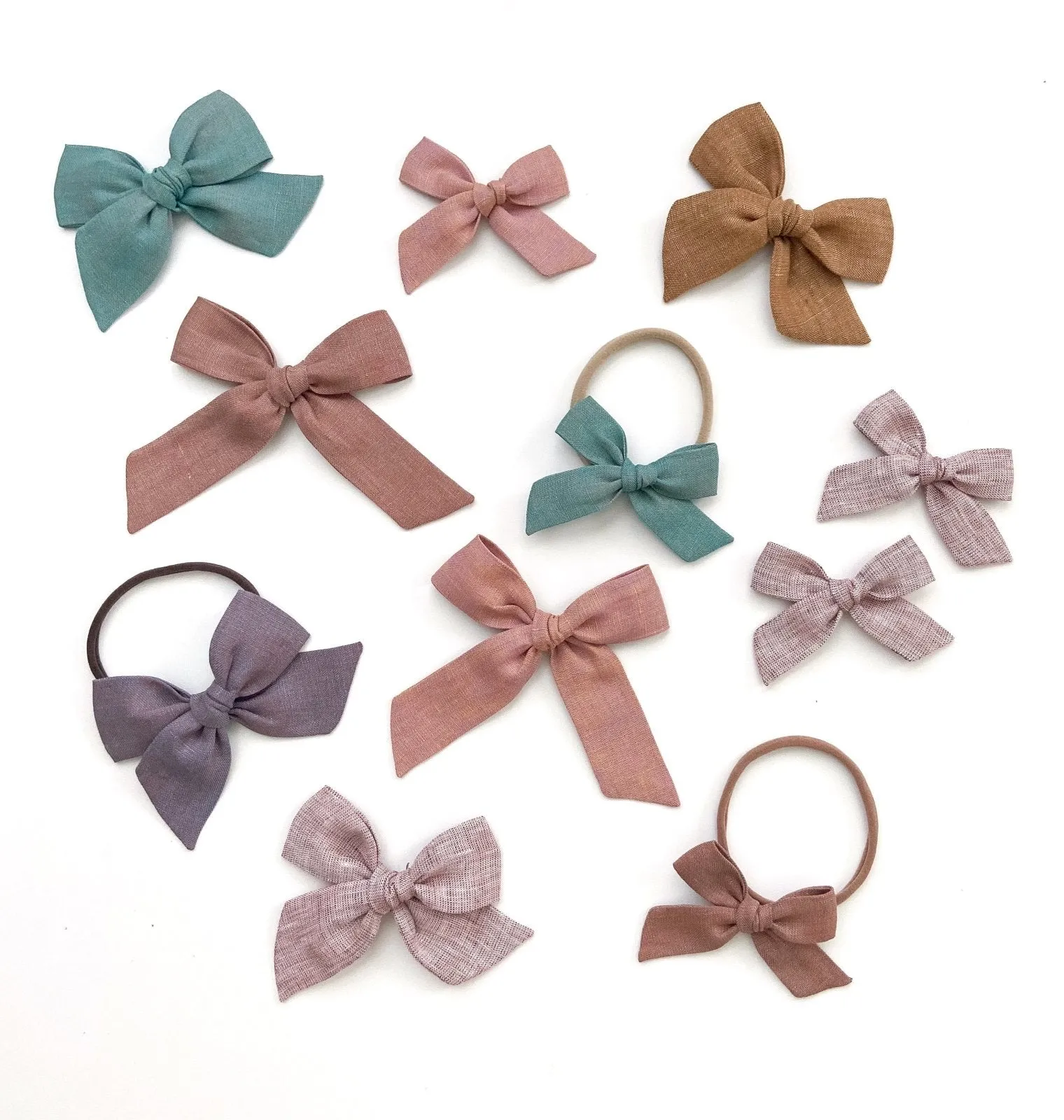 Party Bow | Copper Green - Alligator Clip