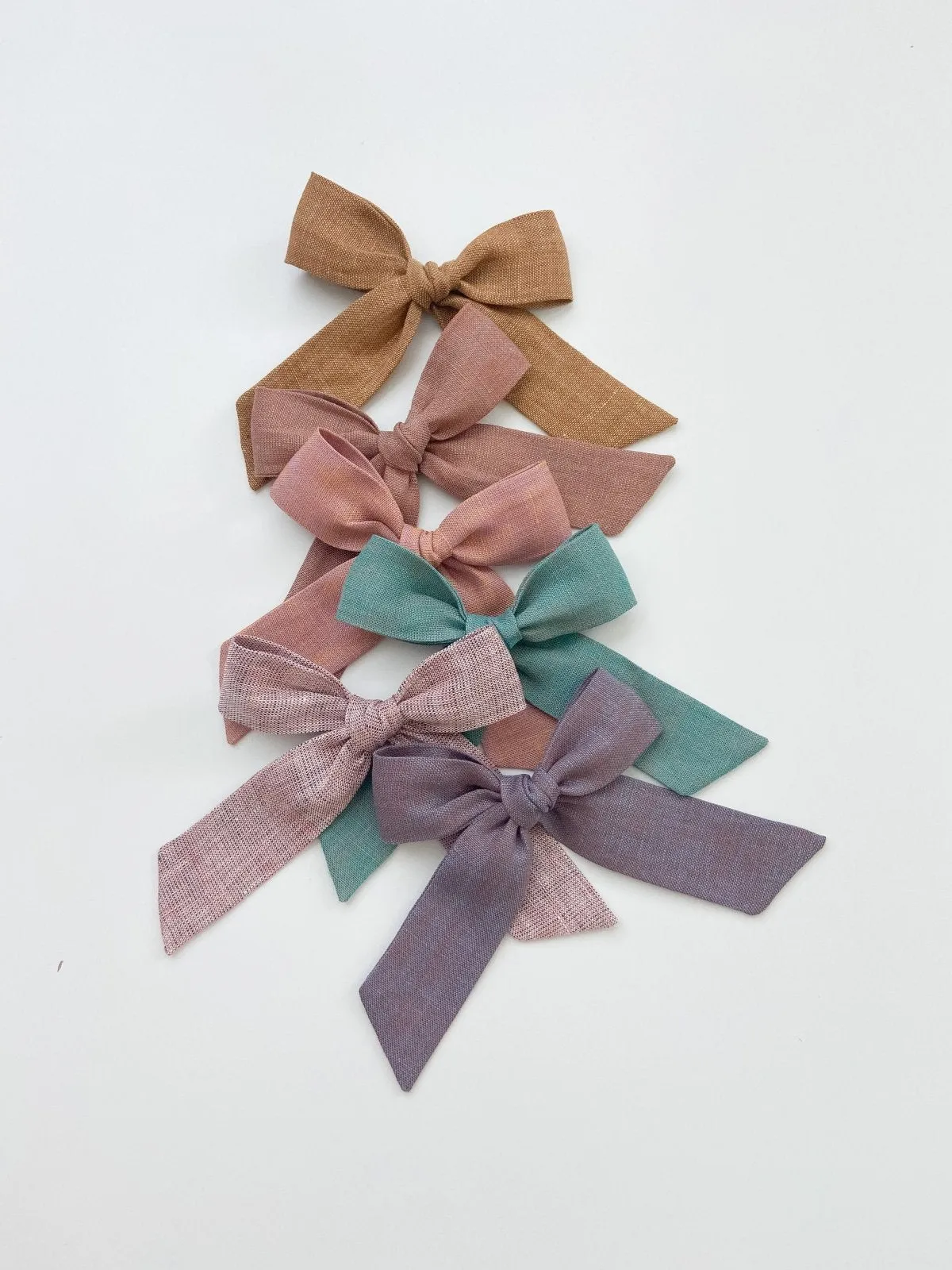 Party Bow | Copper Green - Alligator Clip