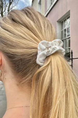 Pink Heart Scrunchie