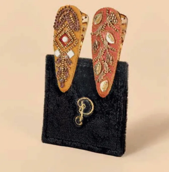 Powder Teardrop Hairclips