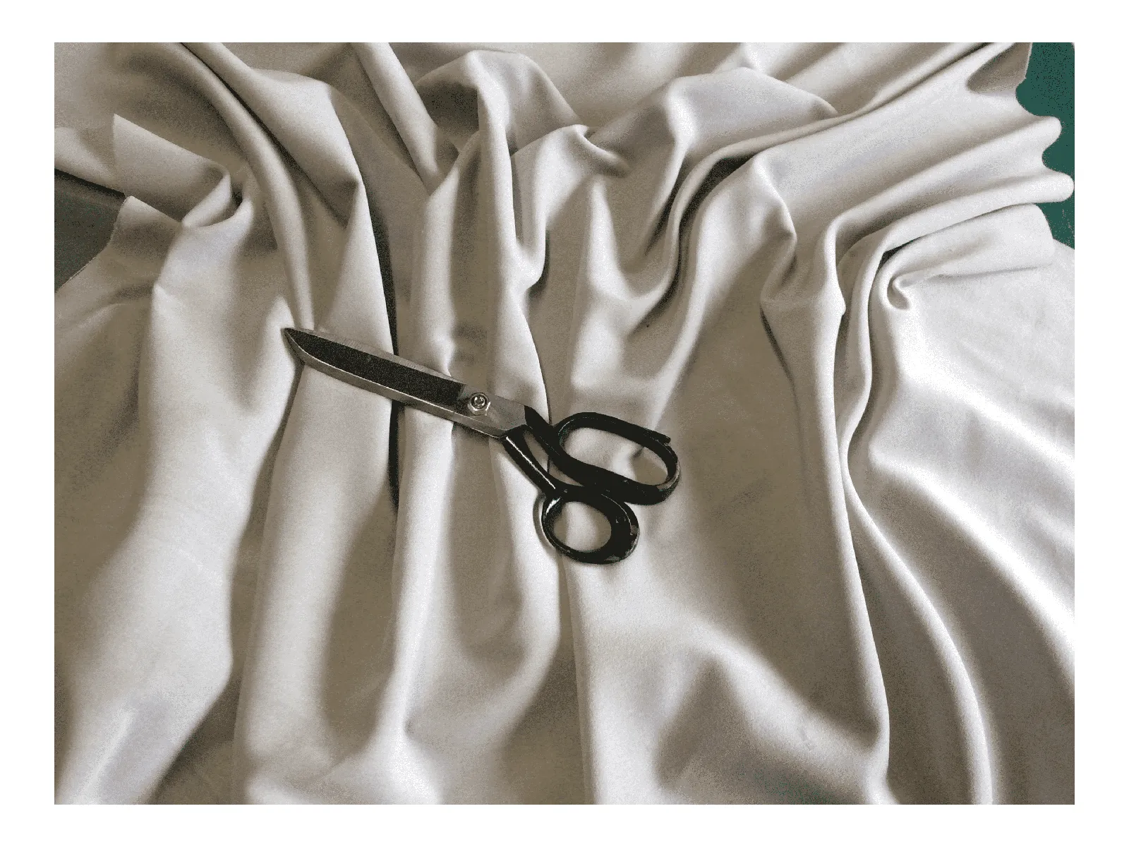 SILVER GREY - Cotton Dressmaking Velvet / Velveteen Fabric - Lightweight for Crafts, SECONDS- HALF PRICE