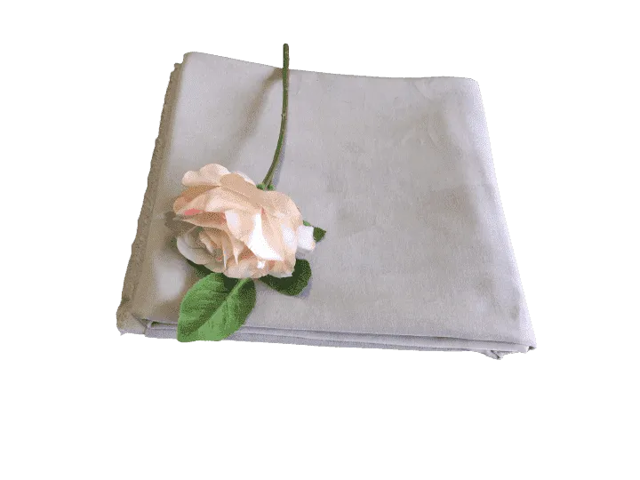 SILVER GREY - Cotton Dressmaking Velvet / Velveteen Fabric - Lightweight for Crafts, SECONDS- HALF PRICE