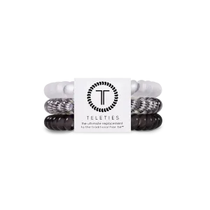 Spiral Hair Coils | Small | Silver Flames Hair Ties