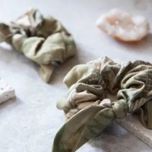 Toile Scrunchie - Olive