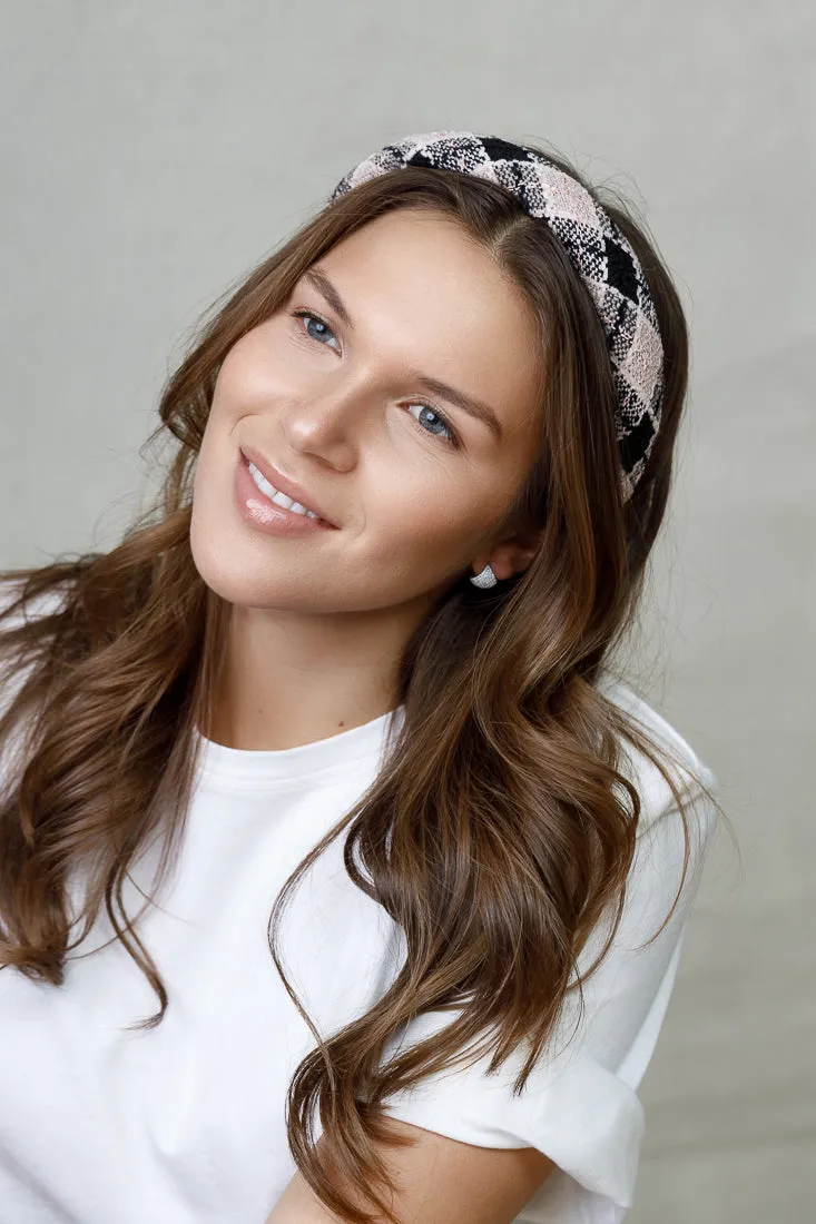 TWEED CRISS CROSS HAIRBAND